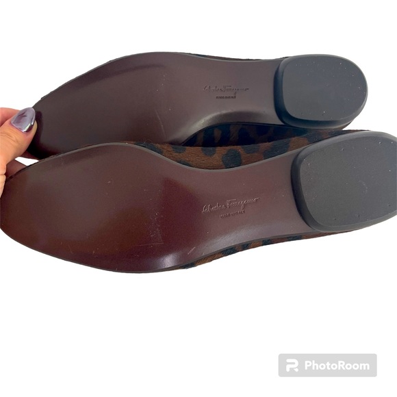 Salvatore Ferragamo pony hair animal print flats - Picture 5 of 7